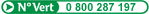N°Vert: 0 800 287 197